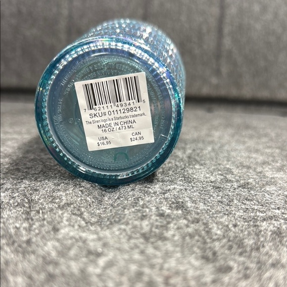 Starbucks Holographic Blue Tumbler with Clear Straw - Picture 2 of 4